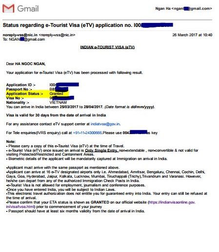 Cách xin visa Ấn Độ online (trực tuyến)