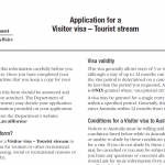 Hướng dẫn điền đơn 1419 xin visa du lịch Úc online